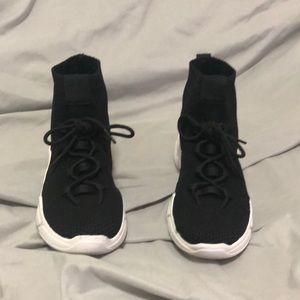 Barely used pull on, sock sneakers